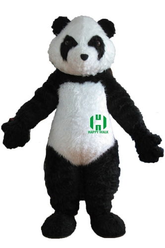 Panda Wild Animal Character Custom Adult Walking Fur Human Animal Party Plush Movie Character Cartoon Mascot Costume for Adult