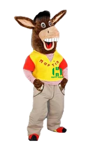 Donkey Farm Animal Character Custom Adult Walking Fur Human Animal Party Plush Movie Character Cartoon Mascot Costume for Adult