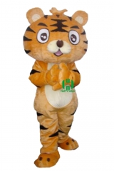 Tiger Wild Animal Character Custom Adult Walking Fur Human Animal Party Plush Movie Character Cartoon Mascot Costume for Adult