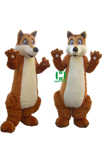 Wild Animal Character Custom Adult Walking Fur Human Animal Party Plush Movie Character Cartoon Mascot Costume for Adult