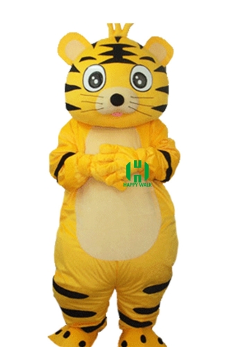 Tiger Wild Animal Character Custom Adult Walking Fur Human Animal Party Plush Movie Character Cartoon Mascot Costume for Adult