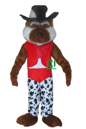 Wolf Wild Animal Character Custom Adult Walking Fur Human Animal Party Plush Movie Character Cartoon Mascot Costume for Adult