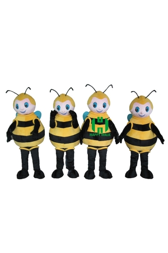 Bee Insects Character cosplay Custom Adult Walking Fur Human Animal Party Plush Movie Character Cartoon Mascot Costume for Adult Sh