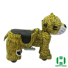 The King Tiger Animal Electric Walking Animal Ride for Kids Plush Animal Ride On Toy for Playground