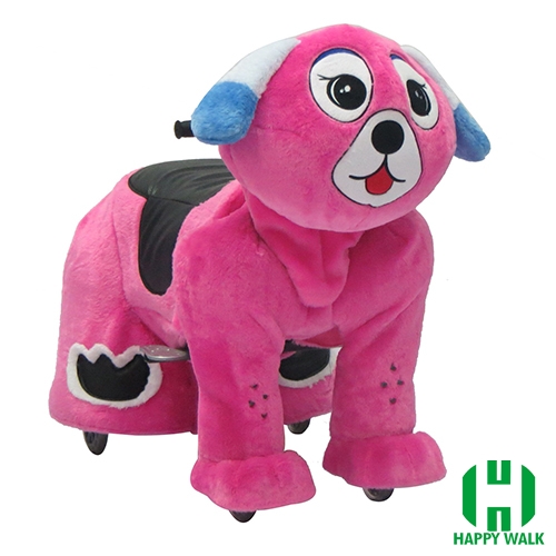 walking stuffed animal dog