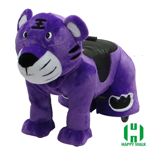 The King Tiger Animal Electric Walking Animal Ride for Kids Plush Animal Ride On Toy for Playground