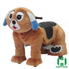 Dearest Dog Animal Electric Walking Animal Ride for Kids Plush Animal Ride On Toy for Playground