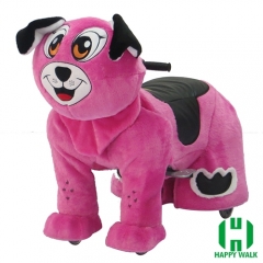 Pekingese Dog Animal Electric Walking Animal Ride for Kids Plush Animal Ride On Toy for Playground