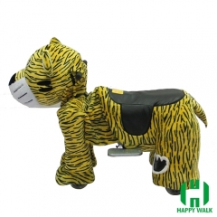 The King Tiger Animal Electric Walking Animal Ride for Kids Plush Animal Ride On Toy for Playground