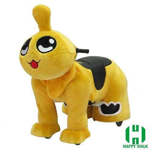 Qizai Animal Electric Walking Animal Ride for Kids Plush Animal Ride On Toy for Playground