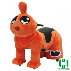 Qizai Animal Electric Walking Animal Ride for Kids Plush Animal Ride On Toy for Playground