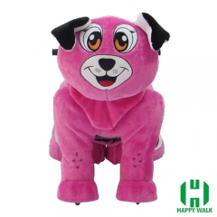 Pekingese Dog Animal Electric Walking Animal Ride for Kids Plush Animal Ride On Toy for Playground