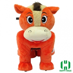 Horse Tiger Animal Electric Walking Animal Ride for Kids Plush Animal Ride On Toy for Playground