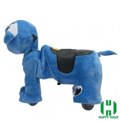 Dearest Dog Animal Electric Walking Animal Ride for Kids Plush Animal Ride On Toy for Playground