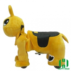 Qizai Animal Electric Walking Animal Ride for Kids Plush Animal Ride On Toy for Playground