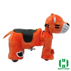 The King Tiger Animal Electric Walking Animal Ride for Kids Plush Animal Ride On Toy for Playground