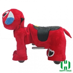 Dearest Dog Animal Electric Walking Animal Ride for Kids Plush Animal Ride On Toy for Playground