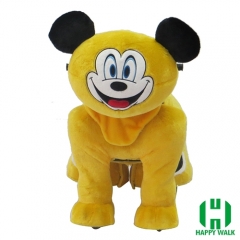 Mouse Animal Electric Walking Animal Ride for Kids Plush Animal Ride On Toy for Playground