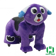 Dearest Dog Animal Electric Walking Animal Ride for Kids Plush Animal Ride On Toy for Playground