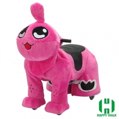 Qizai Animal Electric Walking Animal Ride for Kids Plush Animal Ride On Toy for Playground