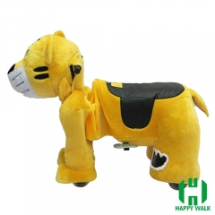 The King Tiger Animal Electric Walking Animal Ride for Kids Plush Animal Ride On Toy for Playground