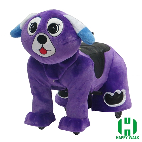 Dearest Dog Animal Electric Walking Animal Ride for Kids Plush Animal Ride On Toy for Playground