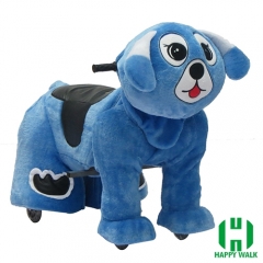 Dearest Dog Animal Electric Walking Animal Ride for Kids Plush Animal Ride On Toy for Playground