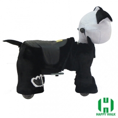 Pekingese Dog Animal Electric Walking Animal Ride for Kids Plush Animal Ride On Toy for Playground