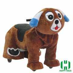 Dearest Dog Animal Electric Walking Animal Ride for Kids Plush Animal Ride On Toy for Playground