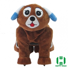 Dearest Dog Animal Electric Walking Animal Ride for Kids Plush Animal Ride On Toy for Playground