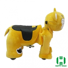 Baby Tiger Dog Animal Electric Walking Animal Ride for Kids Plush Animal Ride On Toy for Playground