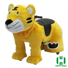 The King Tiger Animal Electric Walking Animal Ride for Kids Plush Animal Ride On Toy for Playground