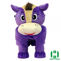 Horse Tiger Animal Electric Walking Animal Ride for Kids Plush Animal Ride On Toy for Playground