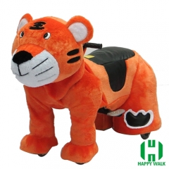 The King Tiger Animal Electric Walking Animal Ride for Kids Plush Animal Ride On Toy for Playground