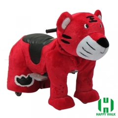 The King Tiger Animal Electric Walking Animal Ride for Kids Plush Animal Ride On Toy for Playground