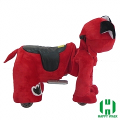 Pekingese Dog Animal Electric Walking Animal Ride for Kids Plush Animal Ride On Toy for Playground