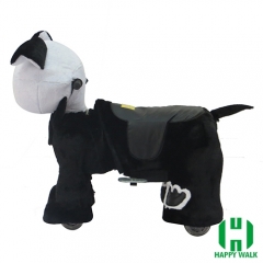 Pekingese Dog Animal Electric Walking Animal Ride for Kids Plush Animal Ride On Toy for Playground