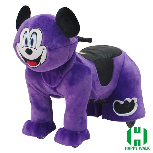 Mouse Animal Electric Walking Animal Ride for Kids Plush Animal Ride On Toy for Playground