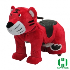 The King Tiger Animal Electric Walking Animal Ride for Kids Plush Animal Ride On Toy for Playground