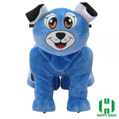 Pekingese Dog Animal Electric Walking Animal Ride for Kids Plush Animal Ride On Toy for Playground