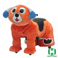 Dearest Dog Animal Electric Walking Animal Ride for Kids Plush Animal Ride On Toy for Playground