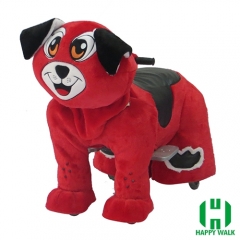 Pekingese Dog Animal Electric Walking Animal Ride for Kids Plush Animal Ride On Toy for Playground
