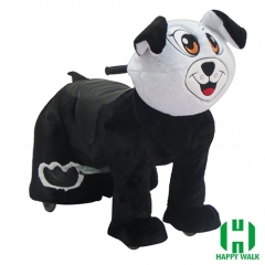 Pekingese Dog Animal Electric Walking Animal Ride for Kids Plush Animal Ride On Toy for Playground