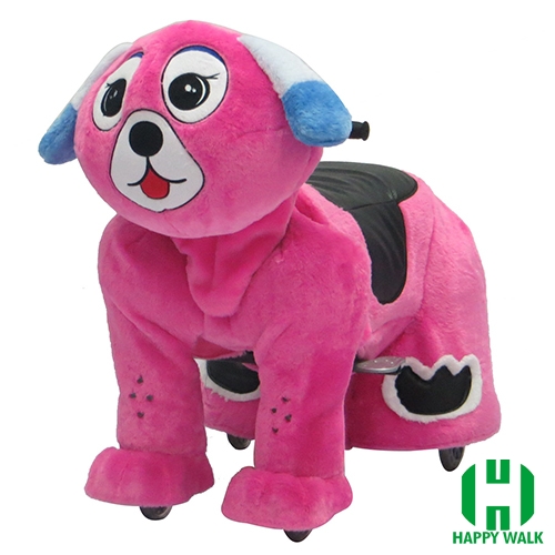 Dearest Dog Animal Electric Walking Animal Ride for Kids Plush Animal Ride On Toy for Playground