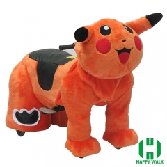 Pikachu Animal Electric Walking Animal Ride for Kids Plush Animal Ride On Toy for Playground