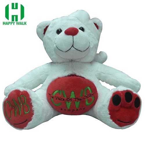 Custom 40cm Music Polar Bear Frog Stuffed Plush Toy