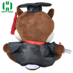 Custom Graduation Stuffed Plush Toy Squirrel