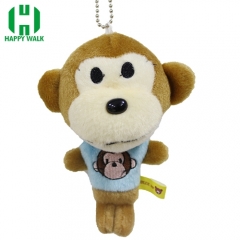 Custom Animal Monkey Plush Keychain