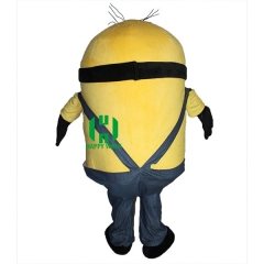 Minion Inflatable Plush Movie Character Cartoon Mascot Costume for Adult