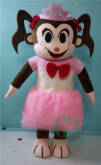 Girl Monkey Mascot Costume